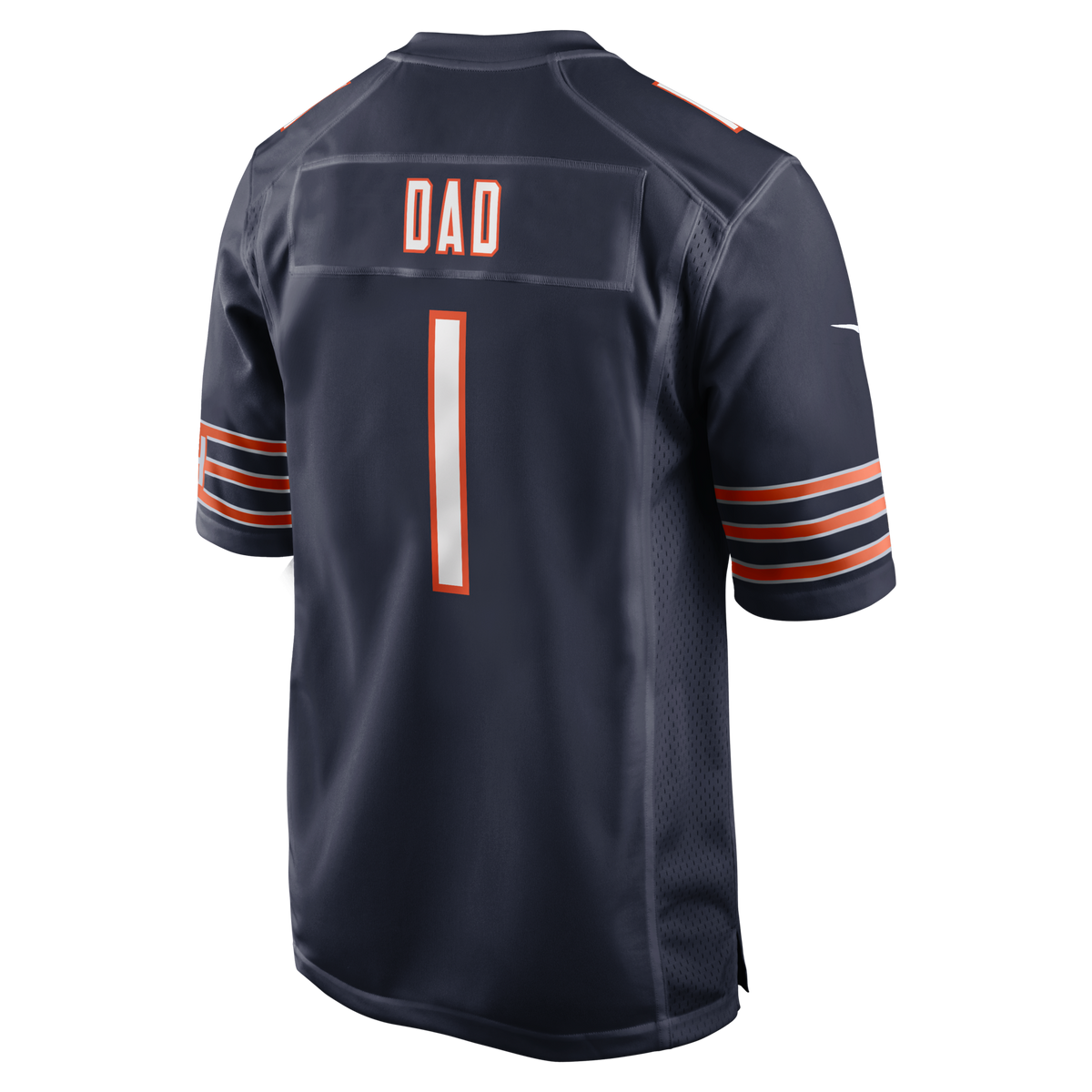 Chicago Bears Number 1 Dad Navy Game Jersey