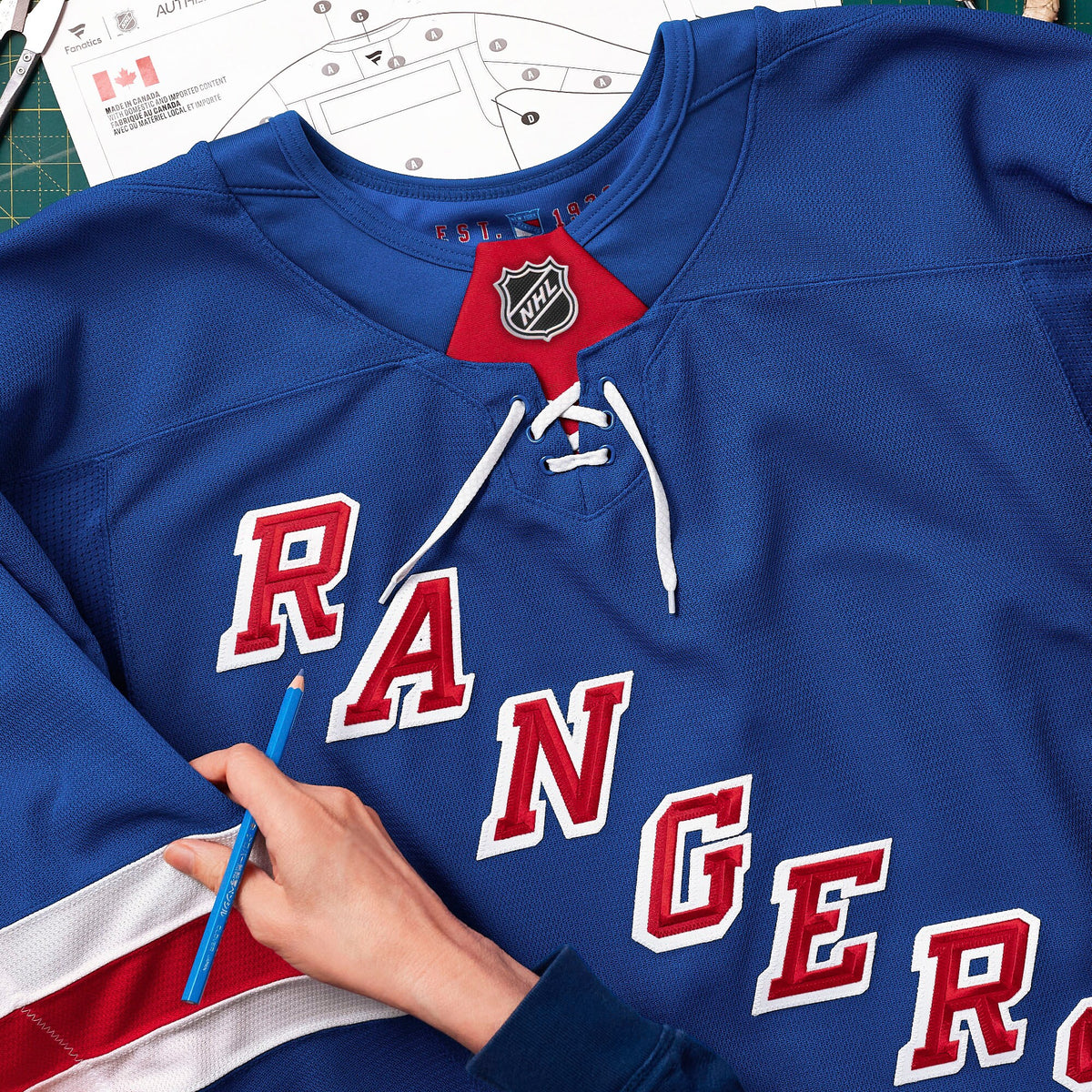 New York Rangers Fanatics Royal Home Authentic Pro Custom Jersey