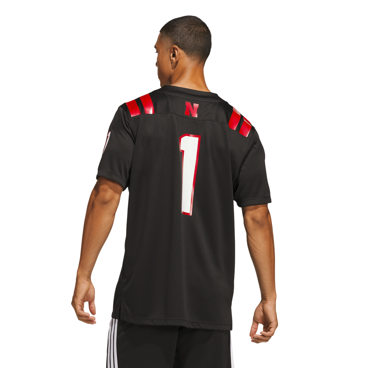 #1 Nebraska Huskers Our Red Burns Brighter Premier Strategy Jersey - Black