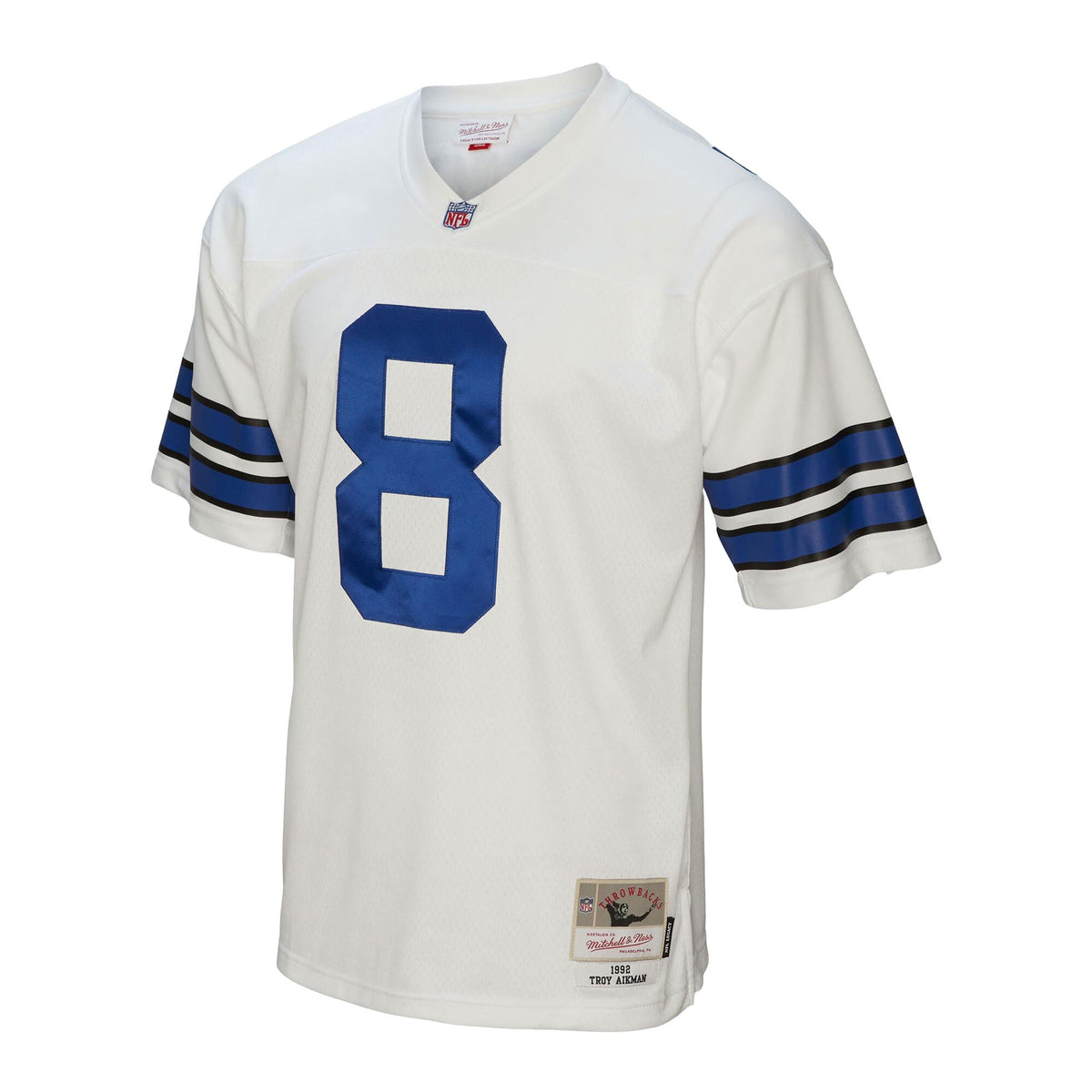 Dallas Cowboys Troy Aikman Mitchell & Ness White Legacy Replica Jersey