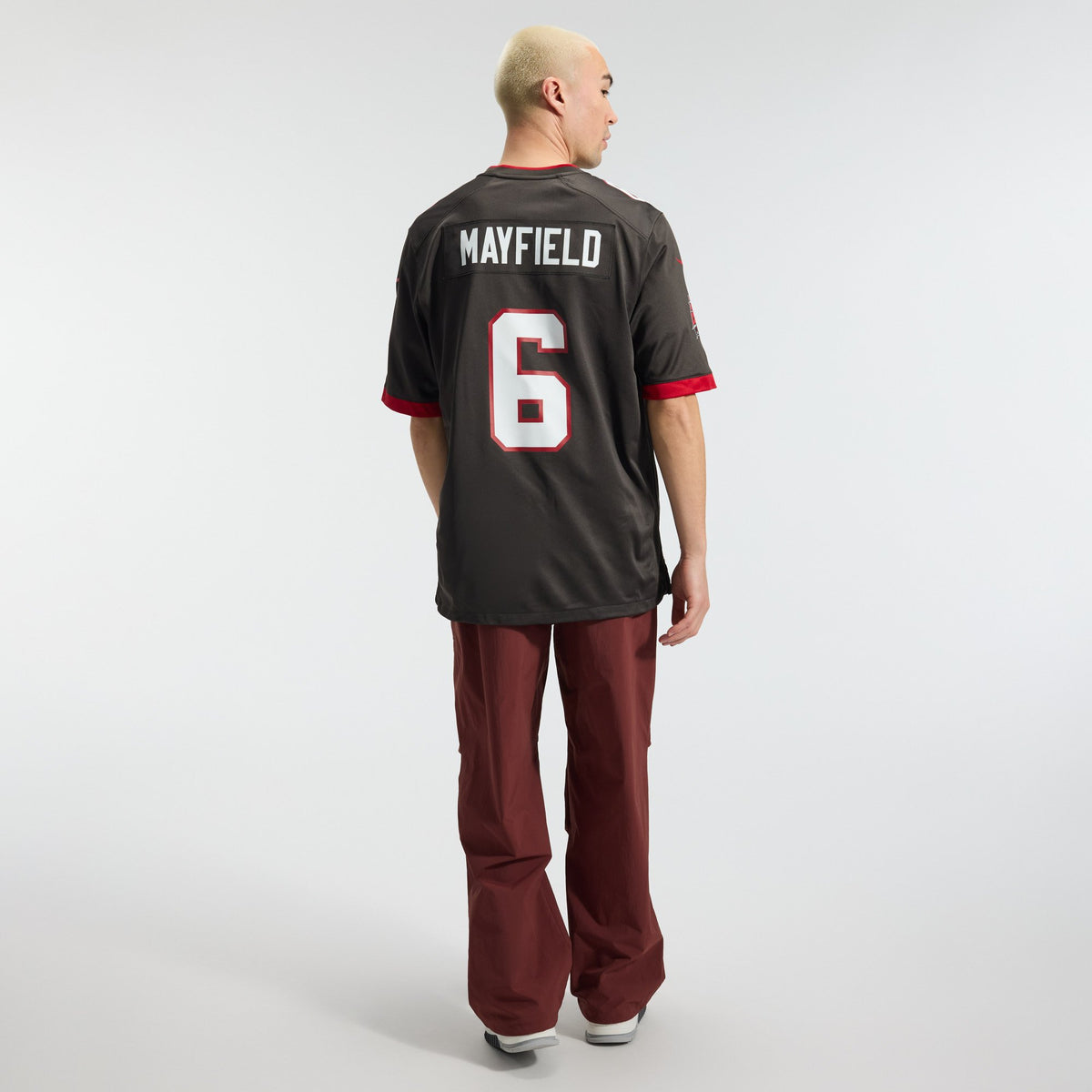 Tampa Bay Buccaneers Baker Mayfield Nike Pewter Alternate Game Player Jersey