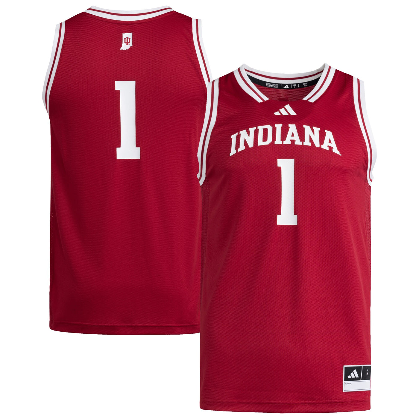 adidas #1 Crimson Indiana Hoosiers Replica Swingman Jersey
