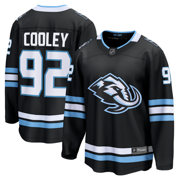 Utah Mammoth Logan Cooley Fanatics Black Home Breakaway Jersey