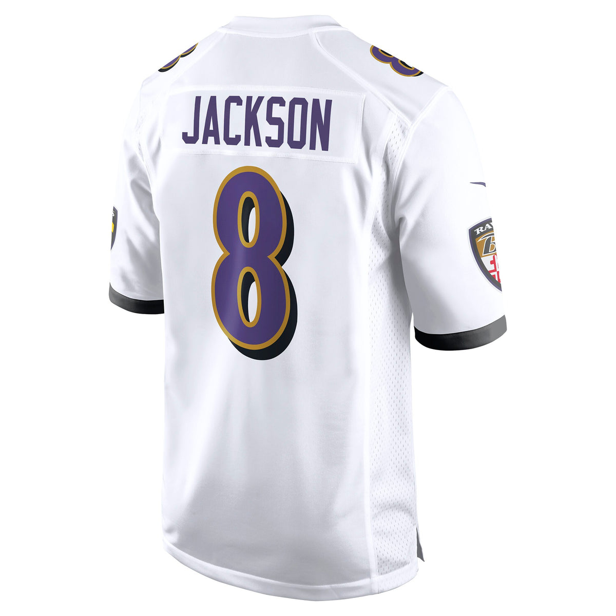Baltimore Ravens Lamar Jackson White Game Jersey