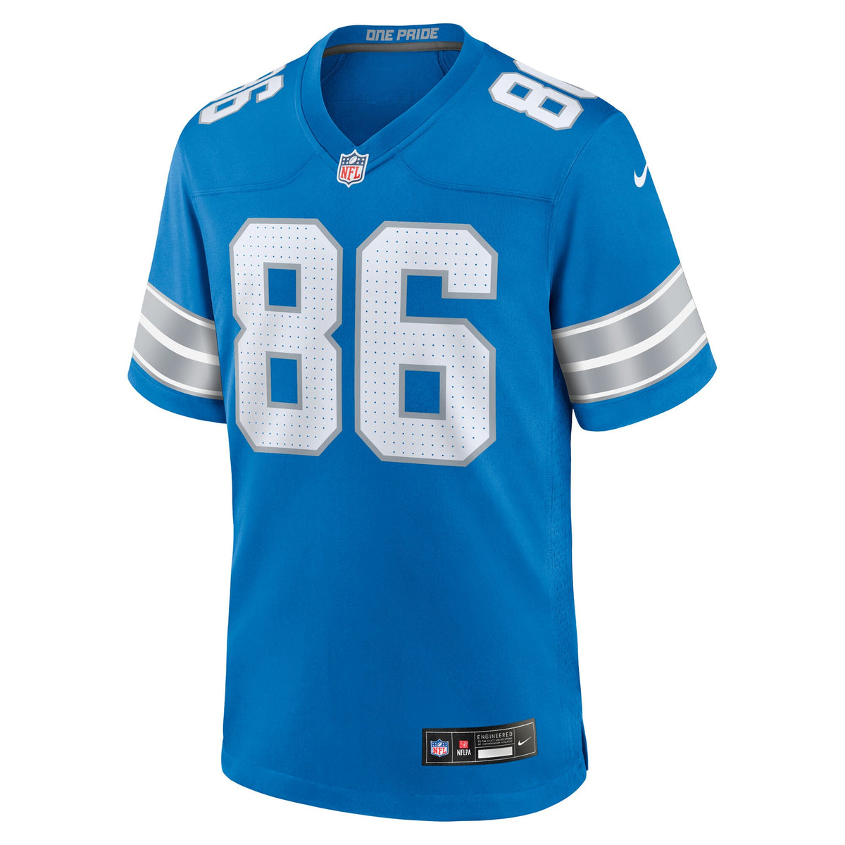 Detroit Lions Anthony Firkser Blue Team Game Jersey