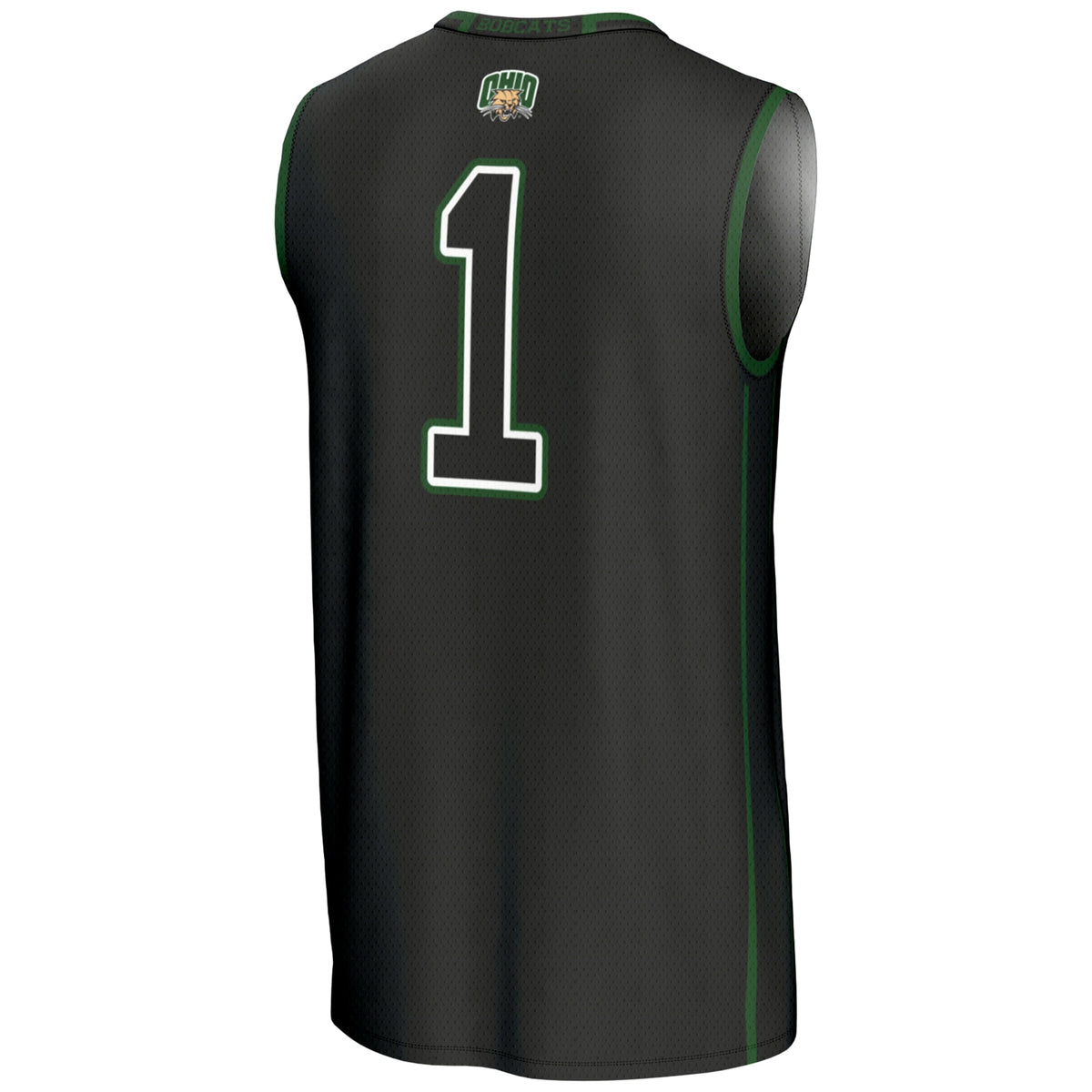 #1 Ohio Bobcats GameDay Greats Lightweight Basketball Jersey - Black