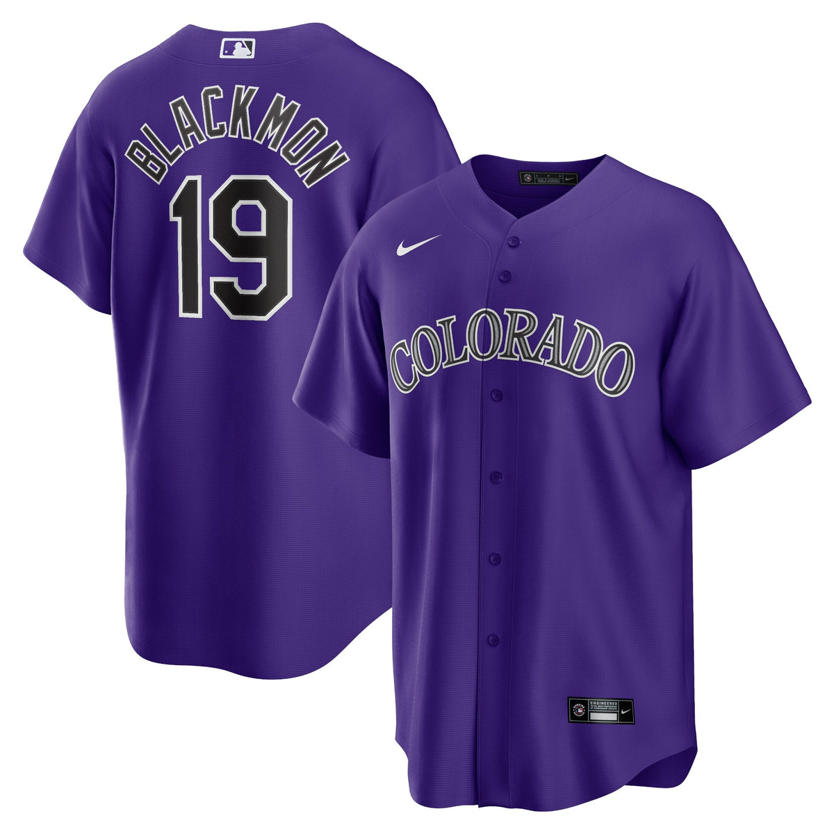 Colorado Rockies Charlie Blackmon Purple Alternate Replica Player Name Jersey
