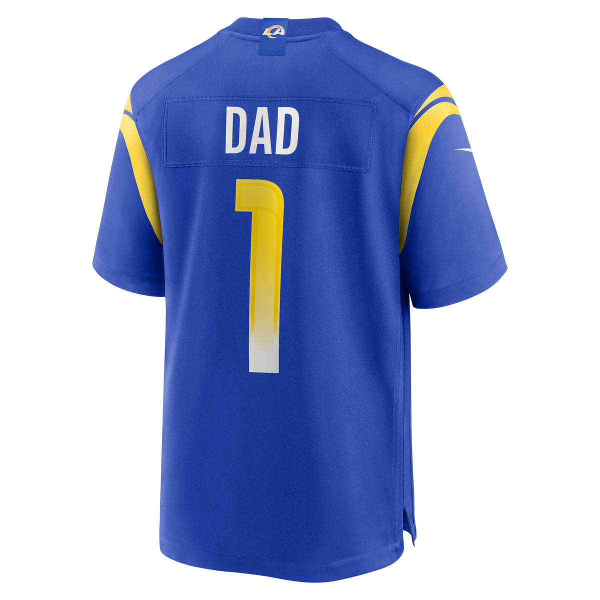 Los Angeles Rams Number 1 Dad Royal Game Jersey