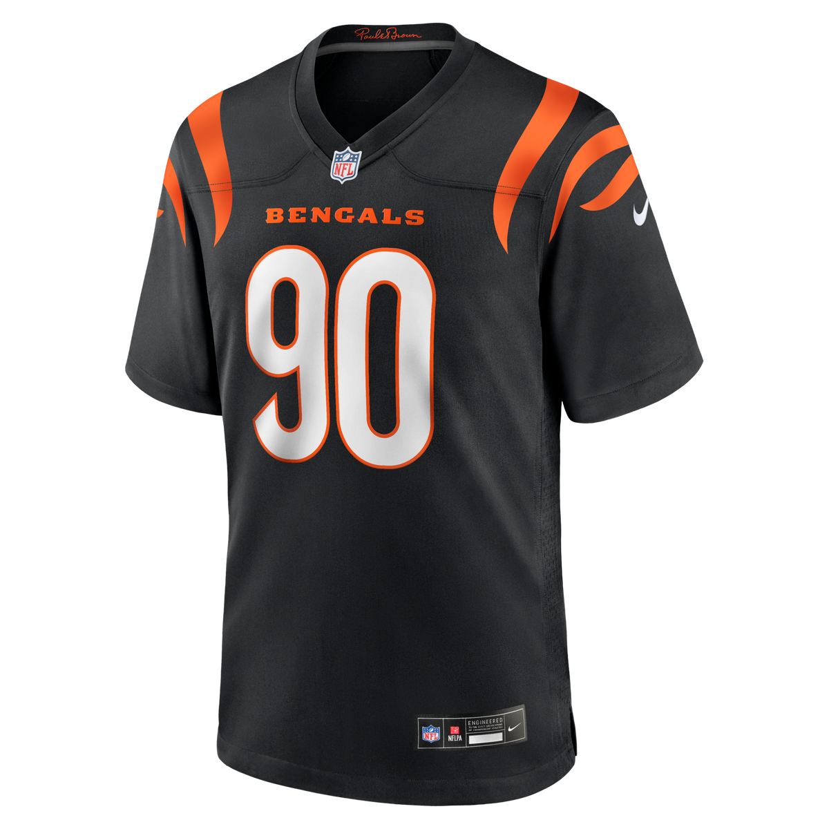 Cincinnati Bengals Kris Jenkins Jr. Black Game Jersey