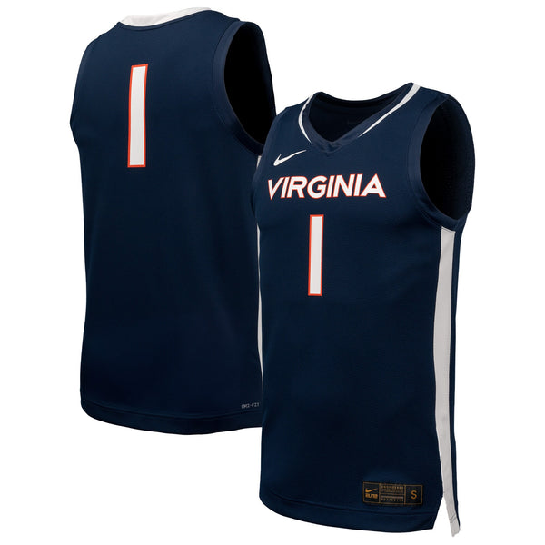 Nike Navy Virginia Cavaliers Replica Basketball Jersey