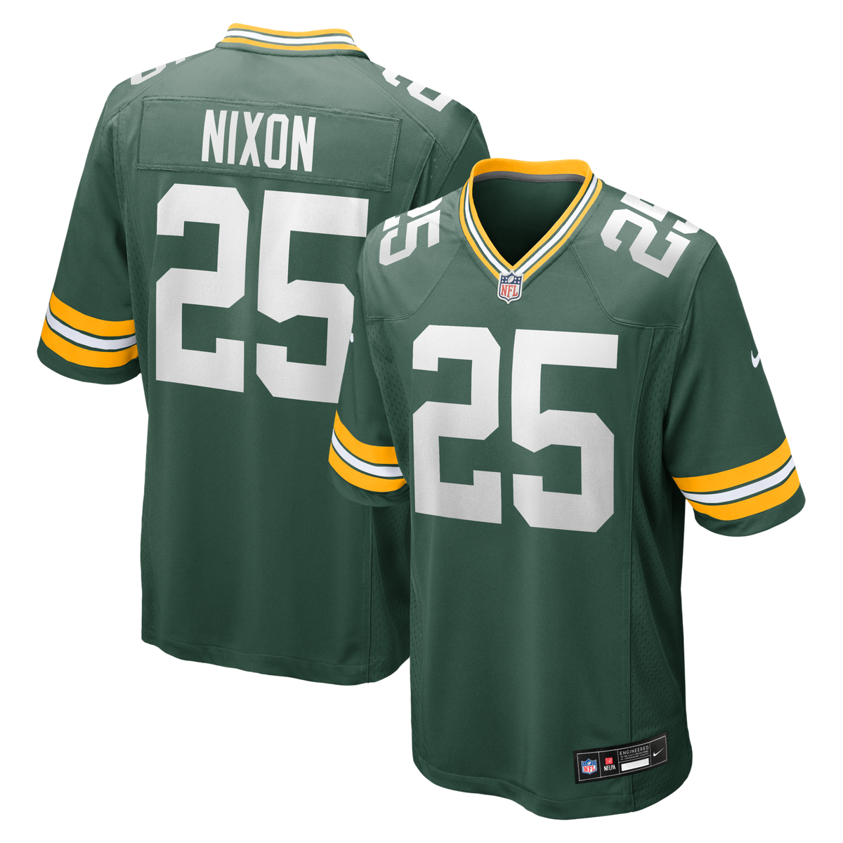 Green Bay Packers Keisean Nixon Green Game Player Jersey