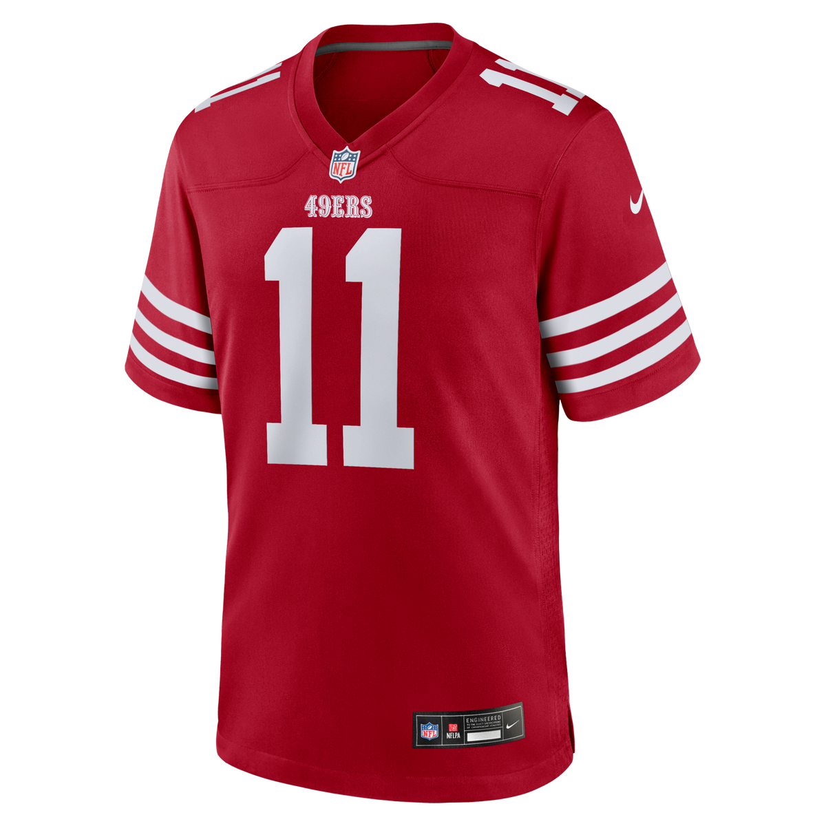 San Francisco 49ers Brandon Aiyuk Scarlet Game Player Jersey