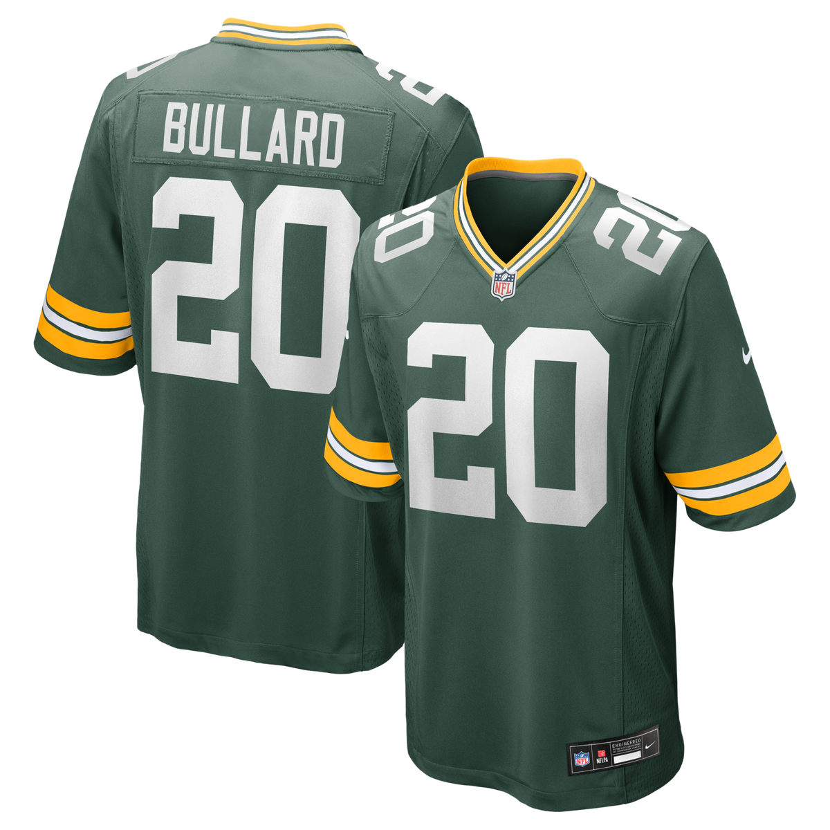 Green Bay Packers Javon Bullard Green Game Jersey