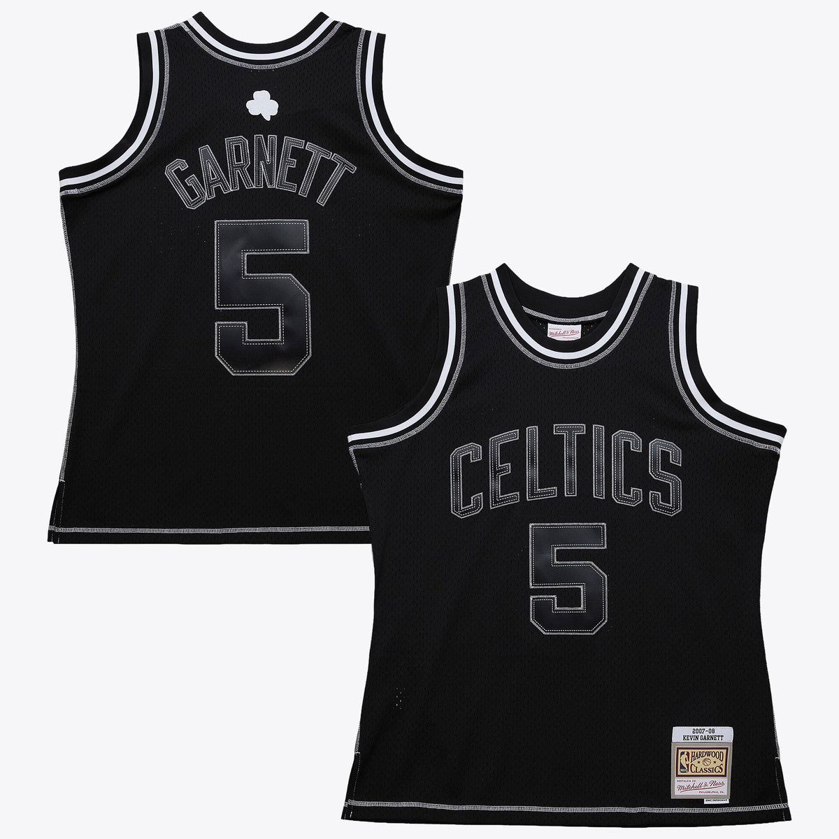 Boston Celtics Mitchell & Ness Kevin Garnett 2007 Contrast 2K Swingman Jersey - Black