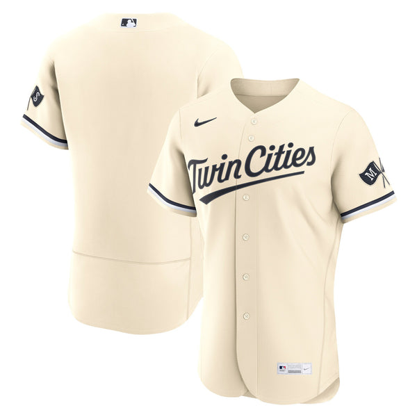 Minnesota Twins Nike Cream Alternate Authentic Jersey