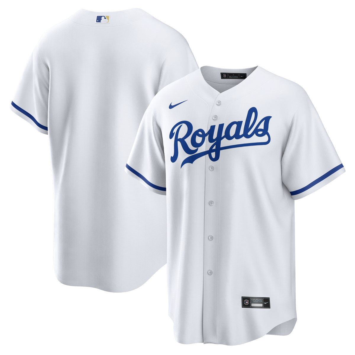Kansas City Royals White Home Big & Tall Replica Jersey