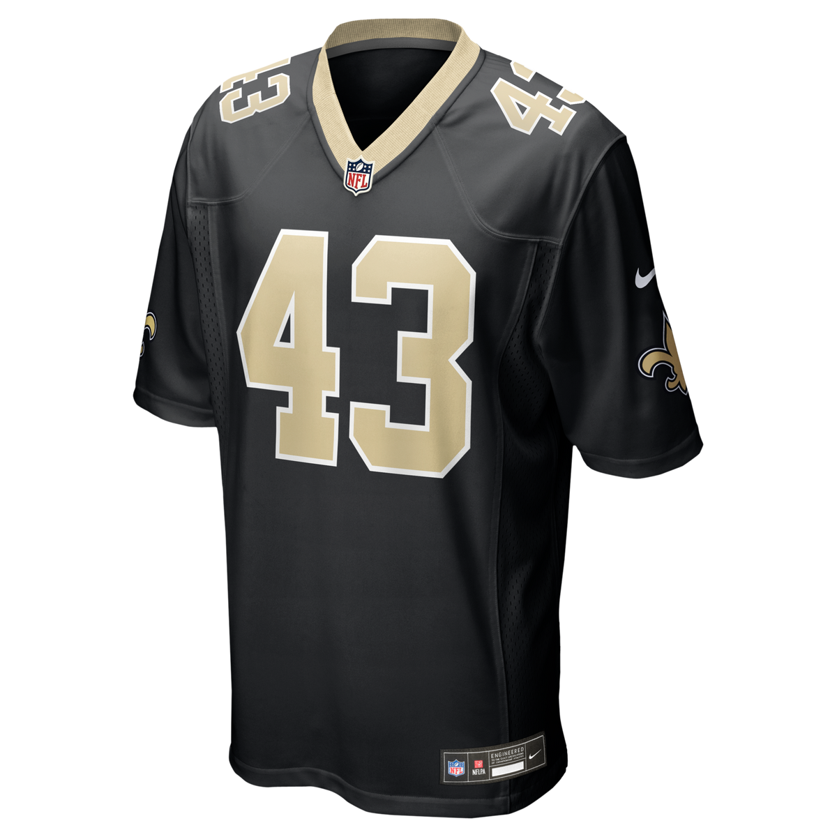 New Orleans Saints Michael Davis Nike Black Team Game Jersey