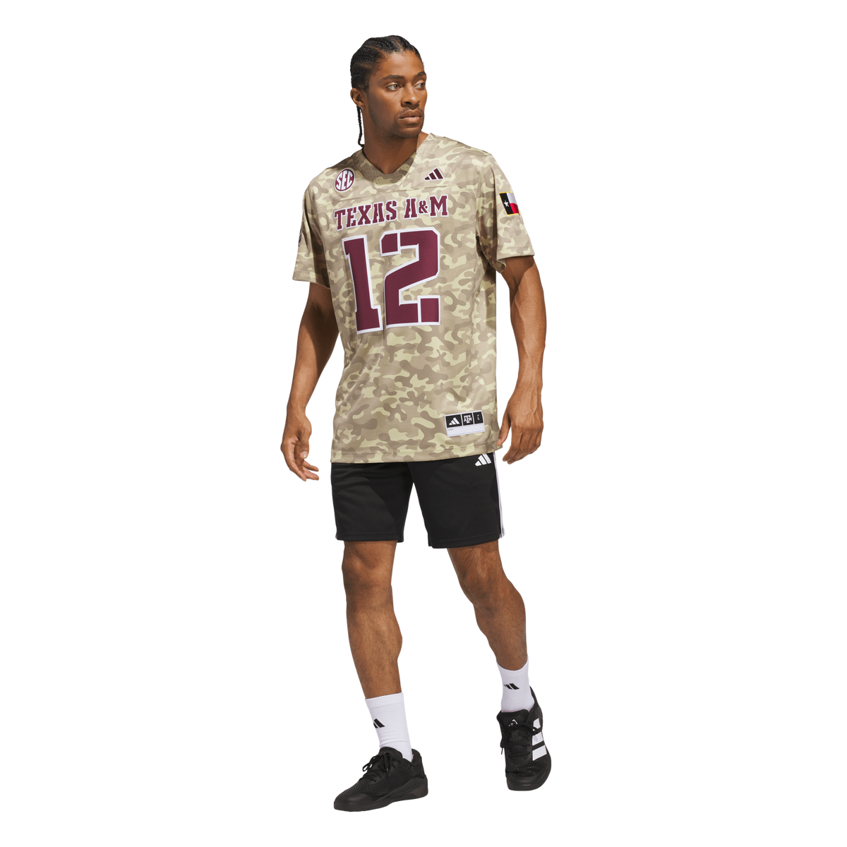 #12 Texas A&M Aggies Honor & Support Premier Strategy Jersey - Beige