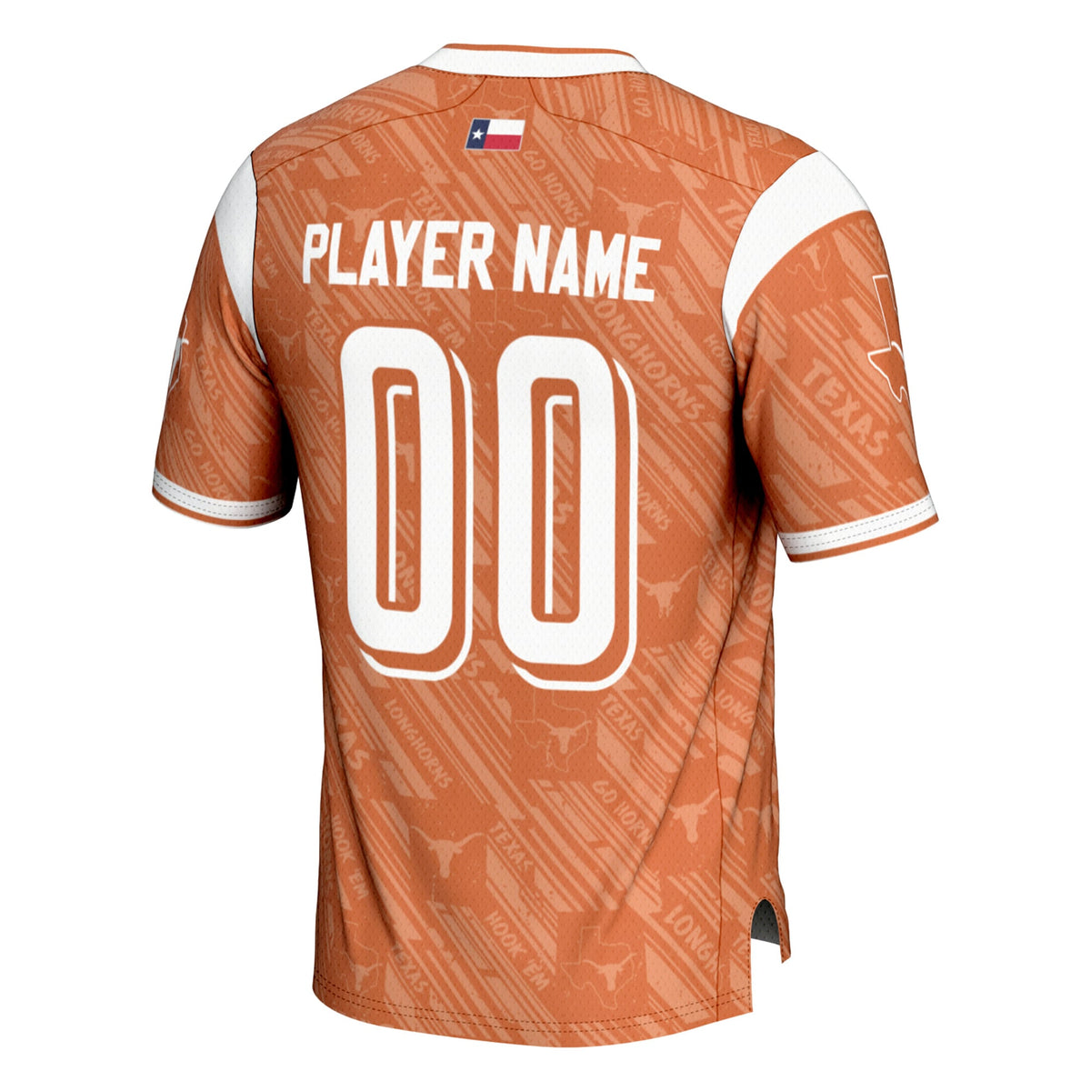 Texas Longhorns GameDay Greats Highlight Print NIL Pick-A-Player Football Jersey - Texas Orange