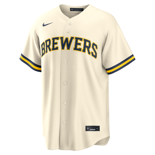 Milwaukee Brewers Jackson Chourio Cream Home Replica Jersey