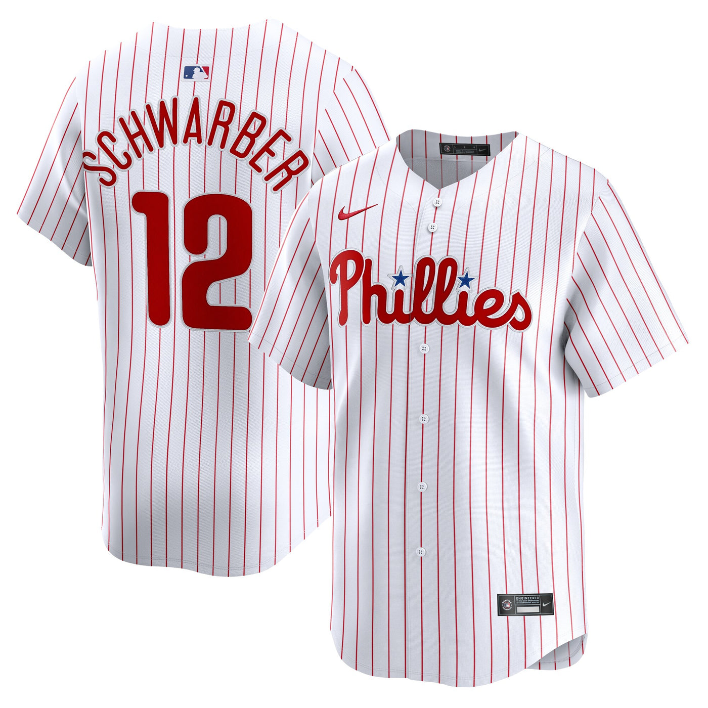 Philadelphia Phillies Kyle Schwarber Nike White Home Limited Player Jersey