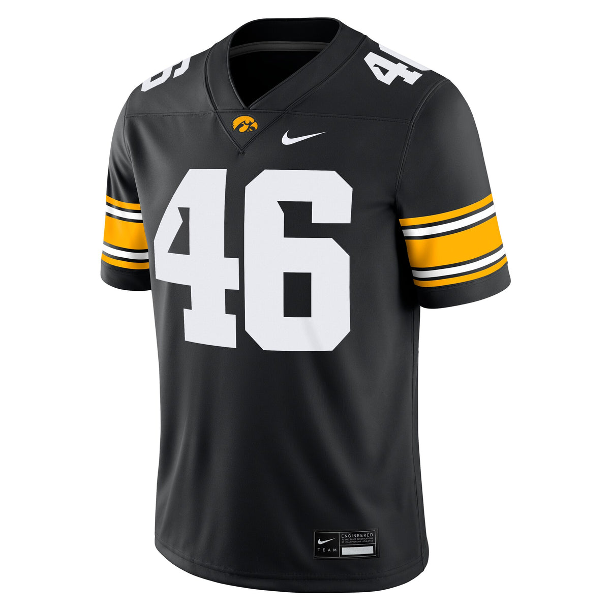 George Kittle #46 Iowa Hawkeyes Alumni Player Game Jersey - Black