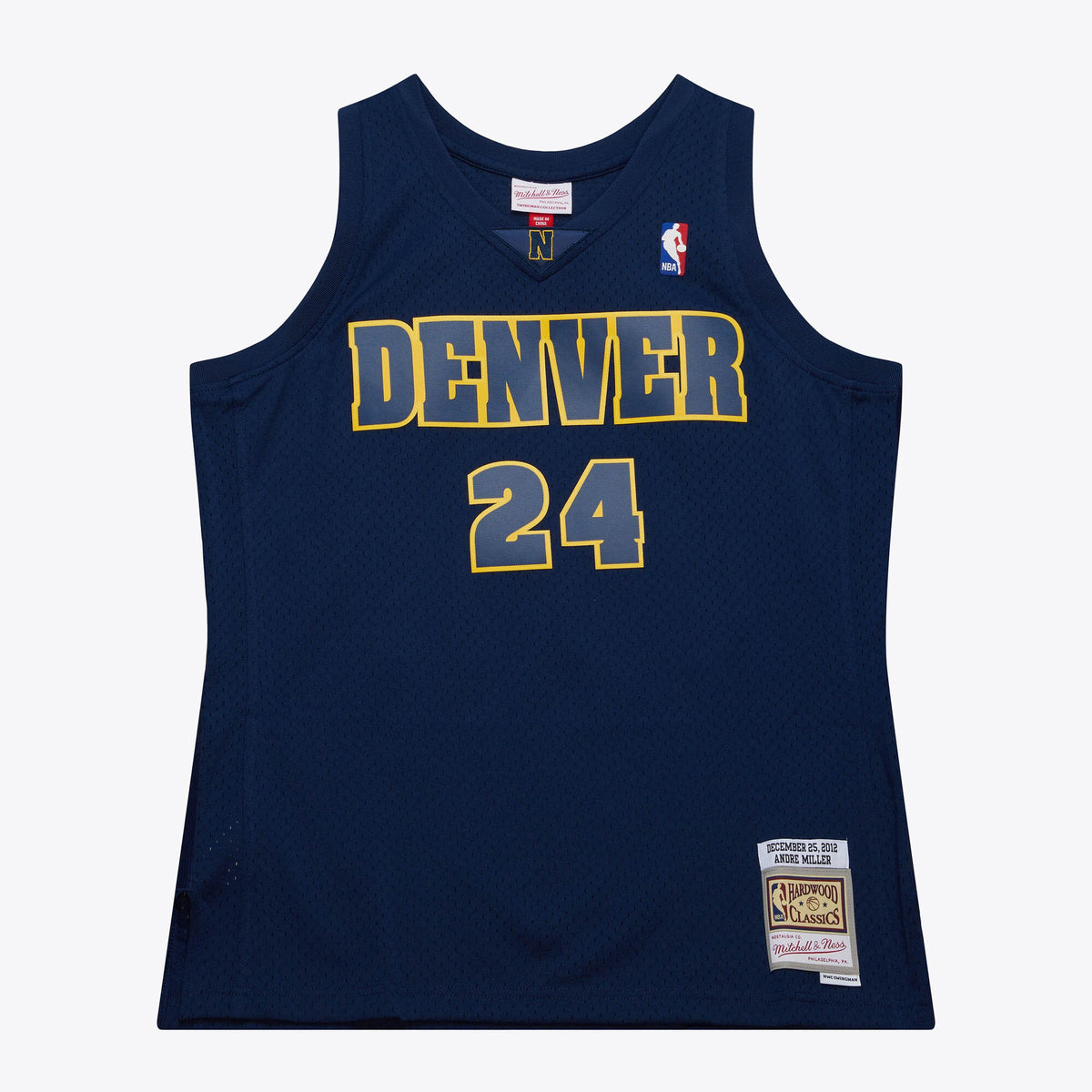 Denver Nuggets Mitchell & Ness Andre Miller 2012 Day Authentic Jersey - Ash Blue