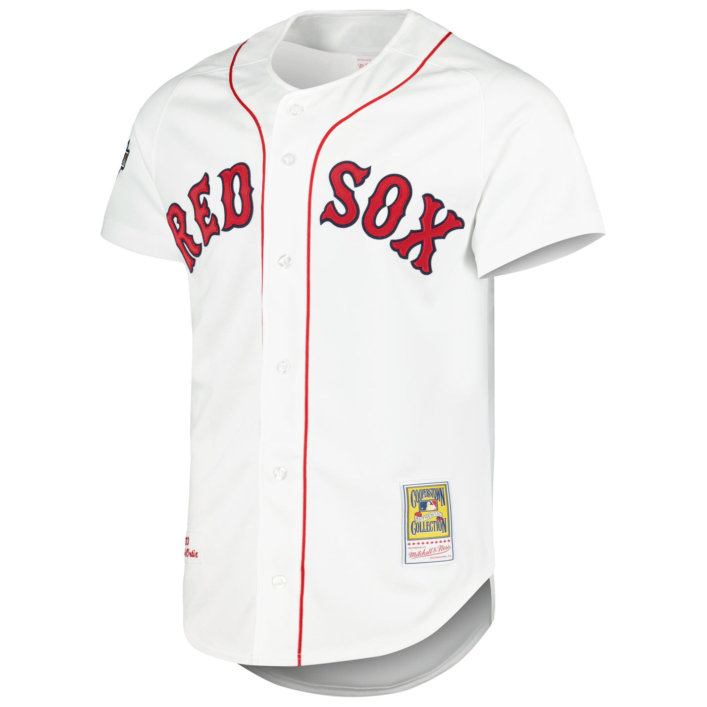 Boston Red Sox David Ortiz Mitchell & Ness White Cooperstown Collection Authentic Jersey
