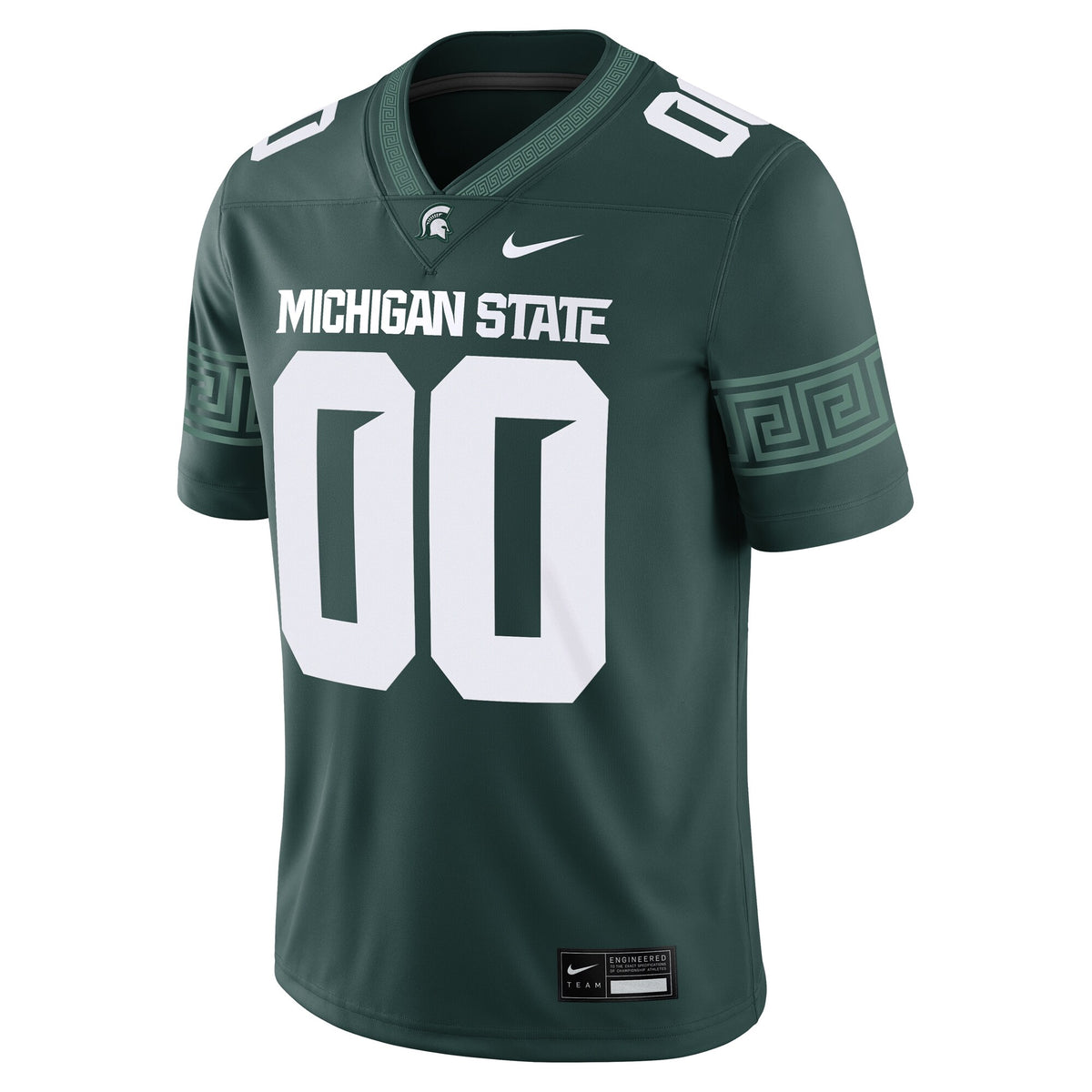 Michigan State Spartans Custom Football Game Jersey - Green