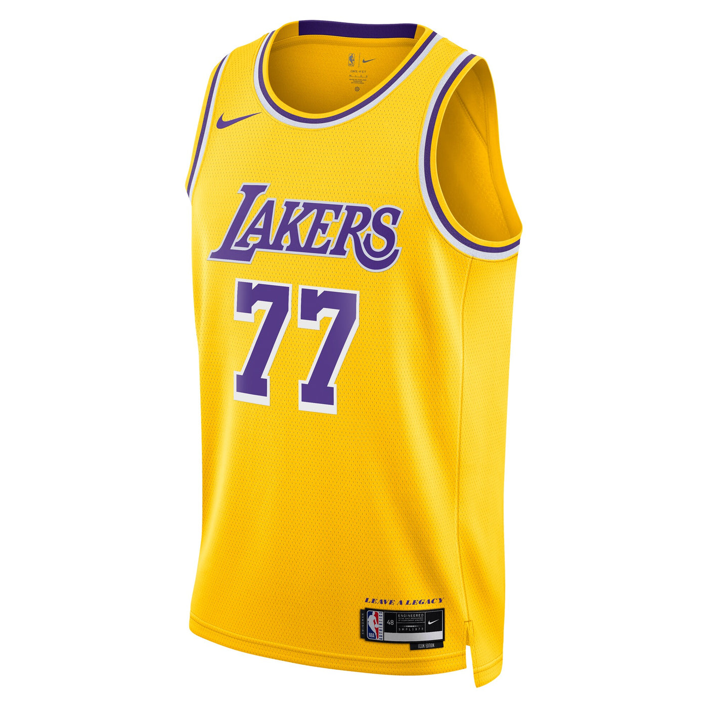 Los Angeles Lakers Nike Icon Edition Swingman Jersey - Gold - Luka Dončić