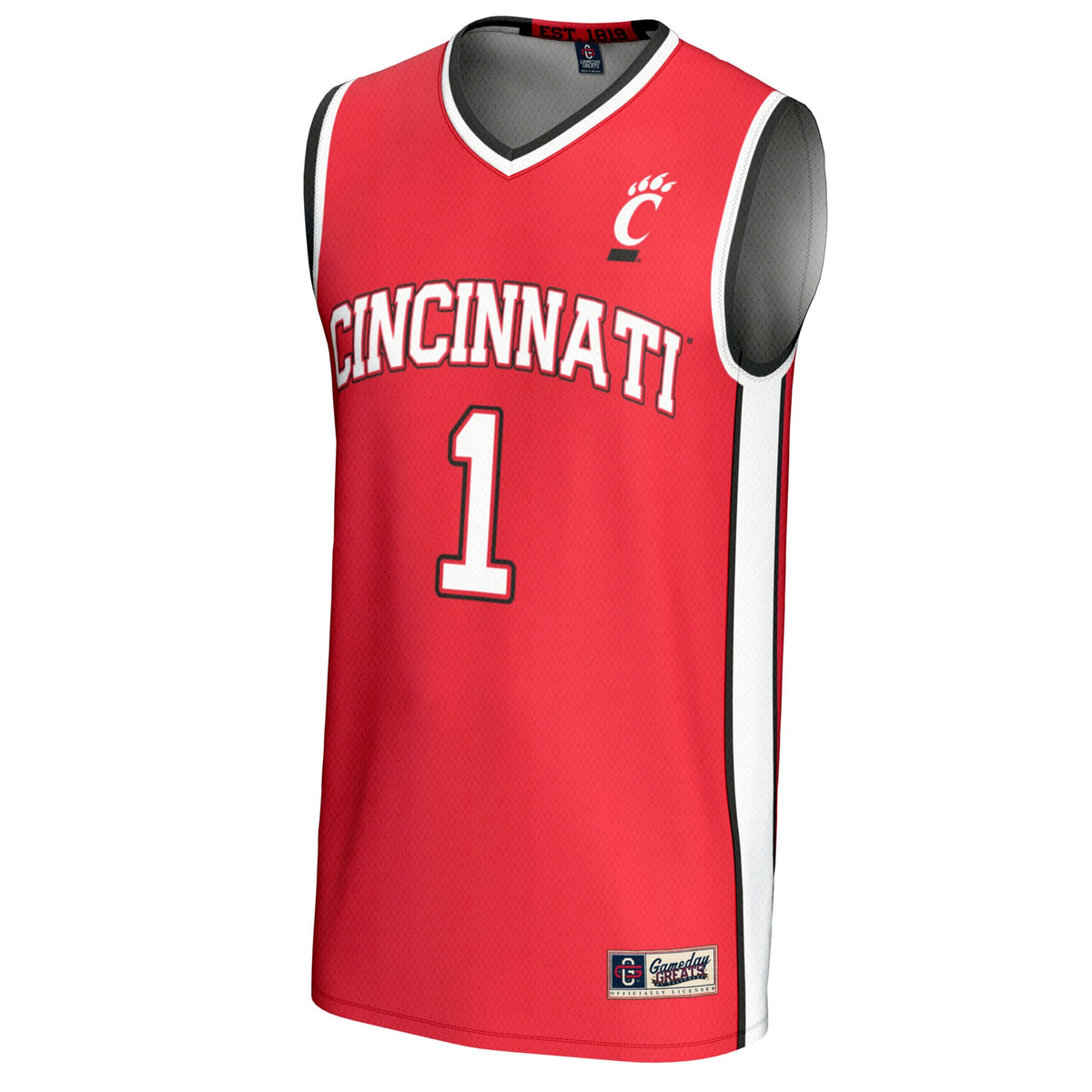 #1 Cincinnati Bearcats GameDay Greats Lightweight Basketball Fashion Jersey - Red