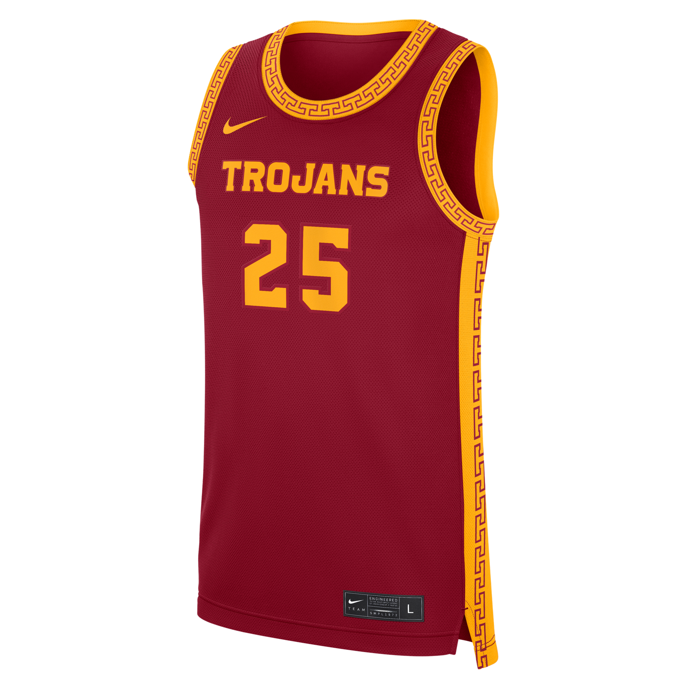 Nike #25 Cardinal USC Trojans Road Replica Basketball Jersey
