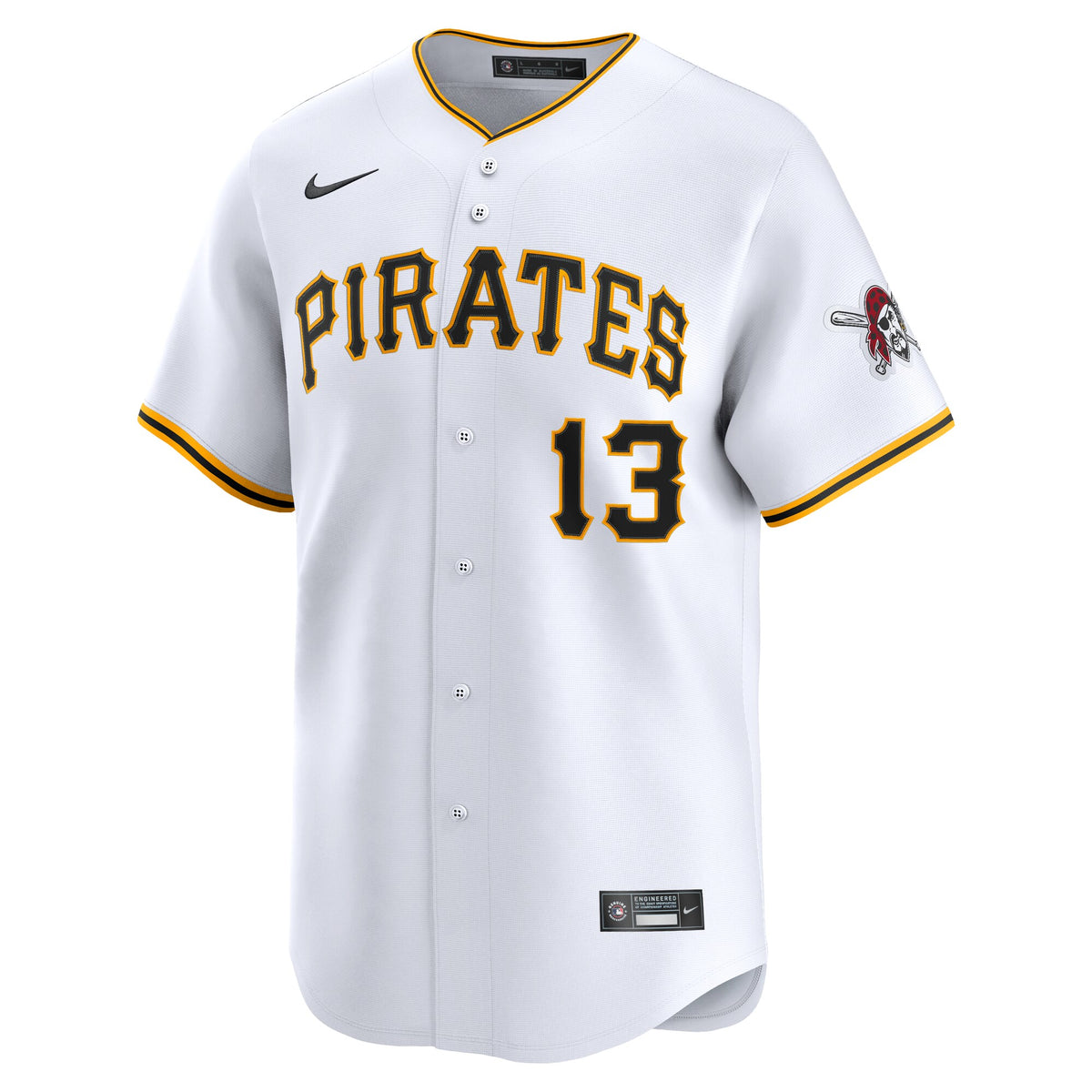 Pittsburgh Pirates Ke'Bryan Hayes White Home Limited Player Jersey