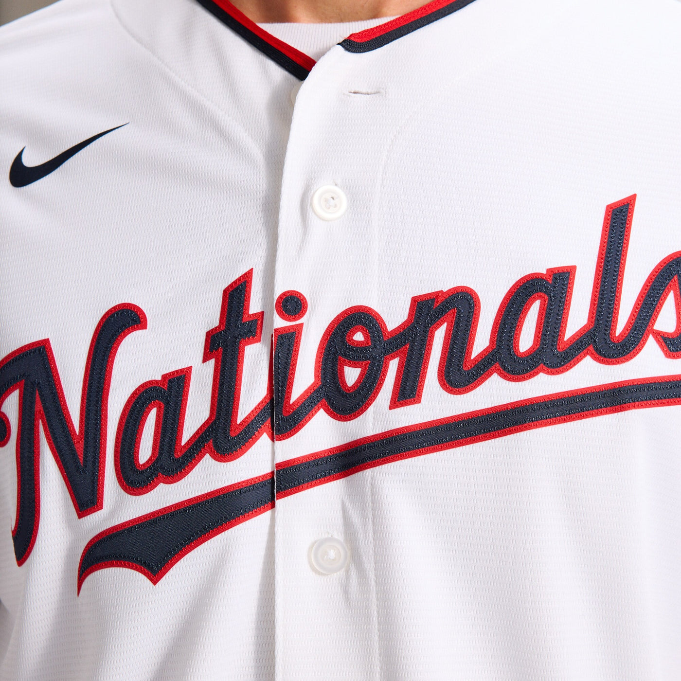 Washington Nationals CJ Abrams Nike White Home Replica Jersey