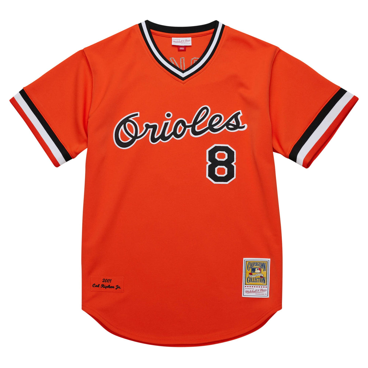 Baltimore Orioles Cal Ripken Jr. Mitchell & Ness Orange 2001 Cooperstown Collection Authentic Throwback Jersey