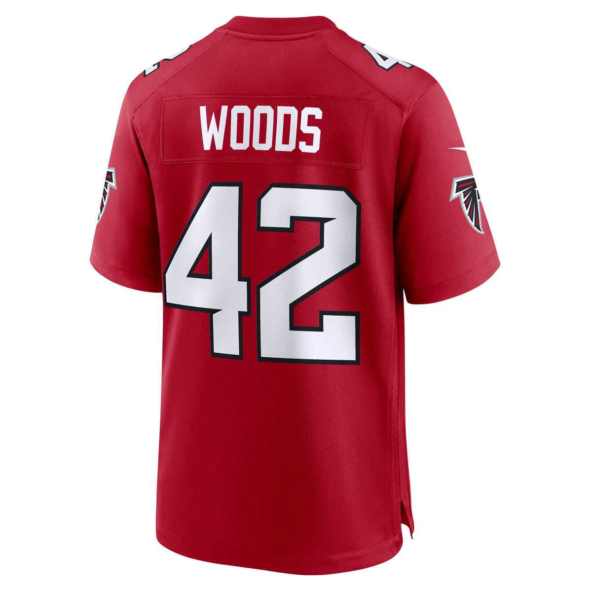 Atlanta Falcons Josh Woods Nike Red Team Game Jersey