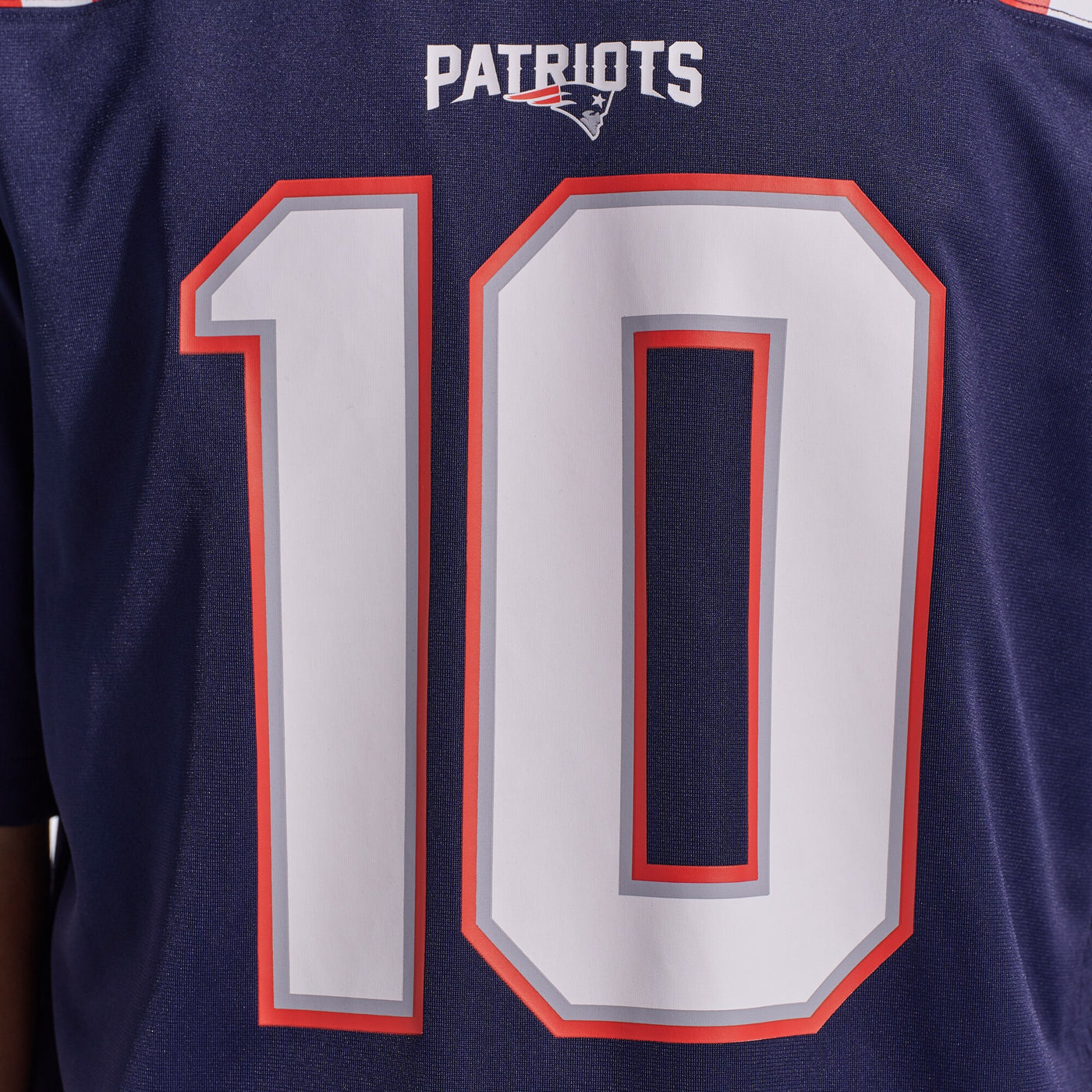 New England Patriots Drake Maye Nike Navy Player Game Jersey