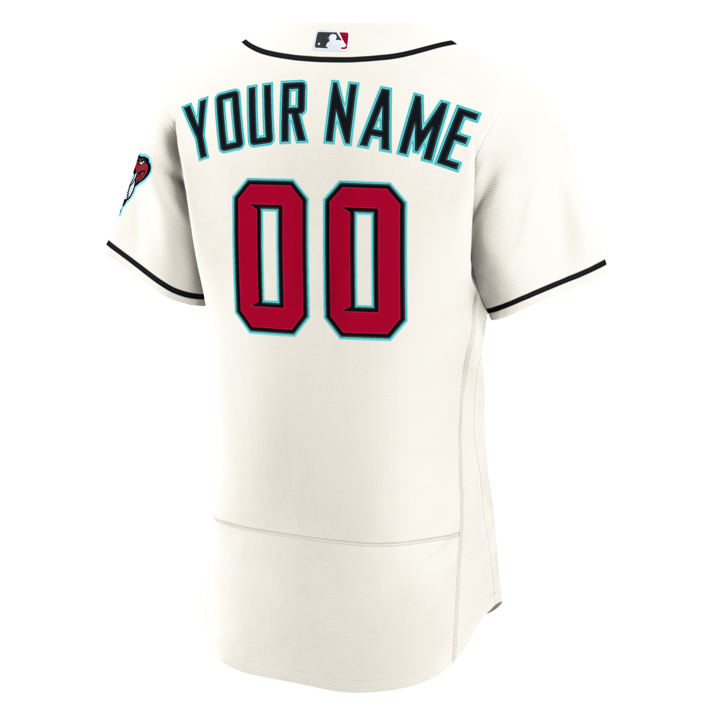 Arizona Diamondbacks Nike Cream Home Authentic Custom Jersey