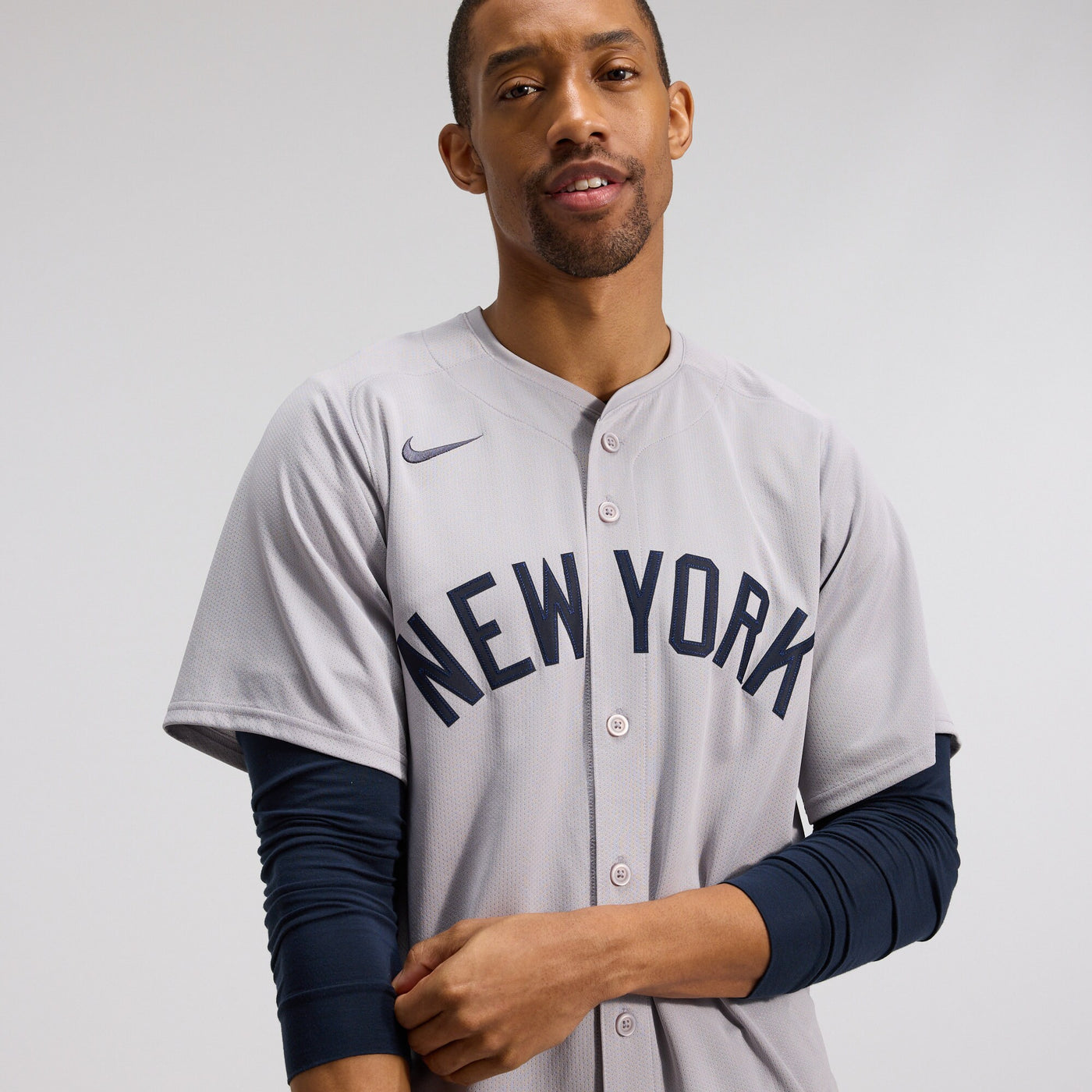 New York Yankees Aaron Judge Nike Gray Road Limited Player Jersey