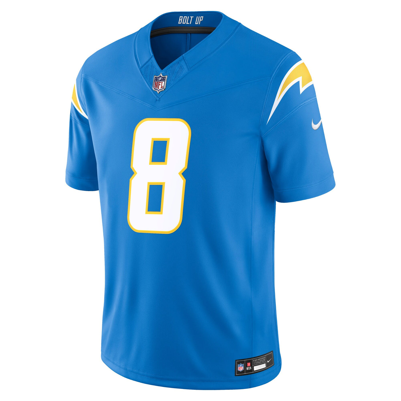 Los Angeles Chargers Omarion Hampton Nike Powder Blue Team Vapor F.U.S.E. Stitched Limited Jersey