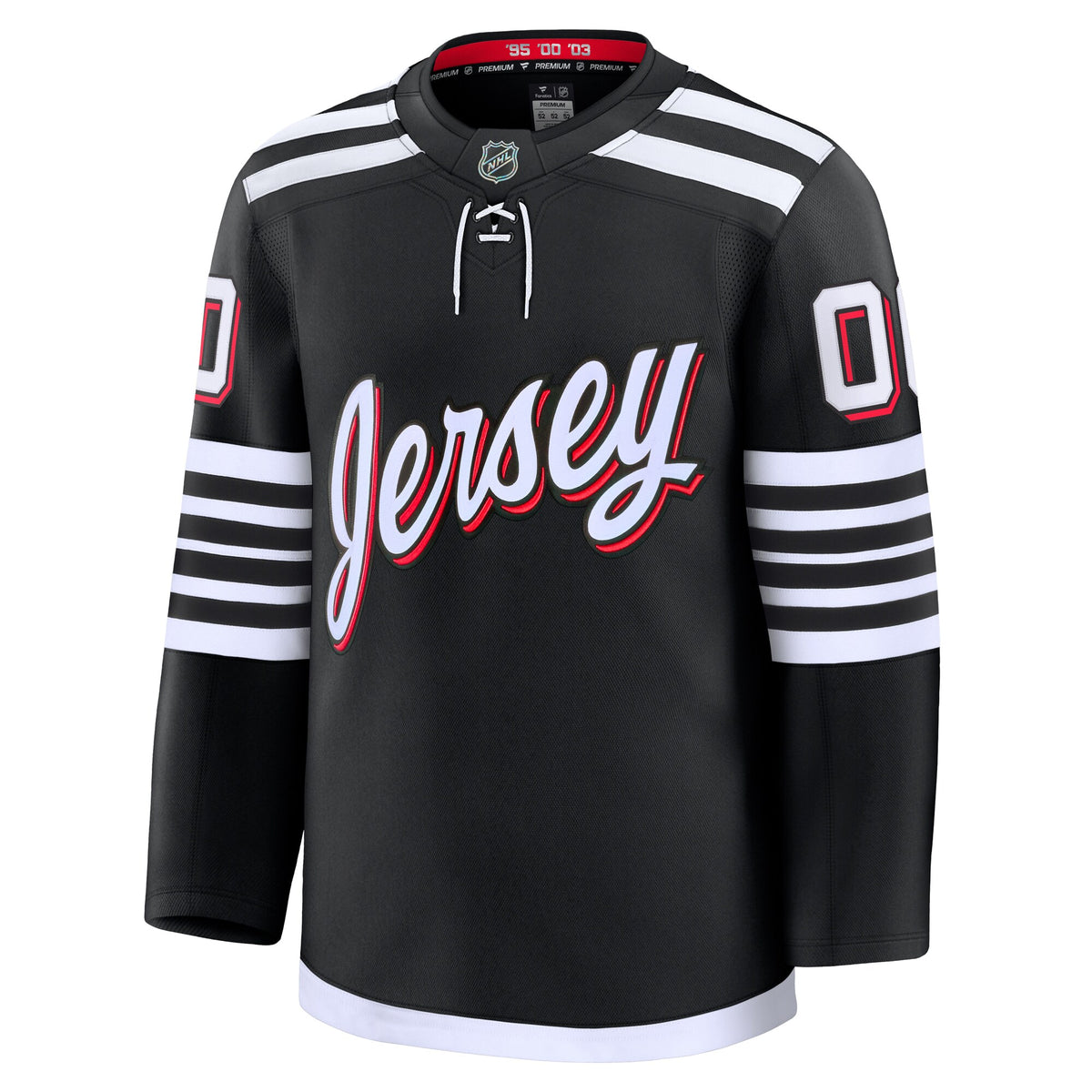 New Jersey Devils Fanatics Black Alternate Premium Custom Jersey