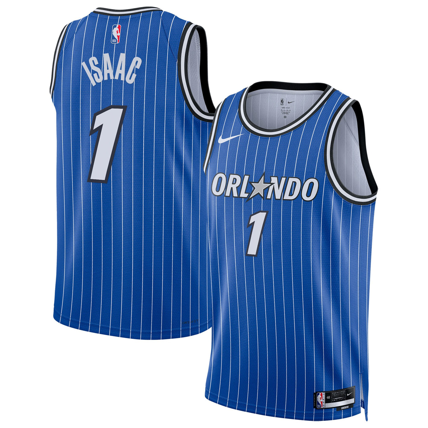 Orlando Magic Nike Replica Icon Edition Swingman Jersey - Blue - Jonathan Isaac