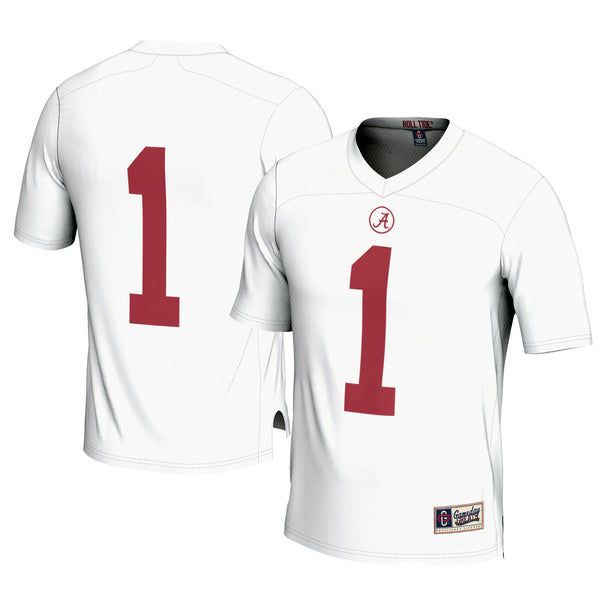 GameDay Greats #1 White Alabama Crimson Tide Football Jersey
