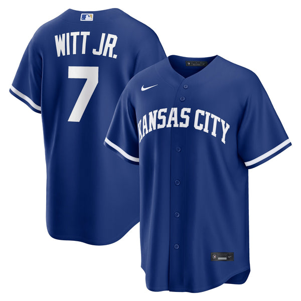 Kansas City Royals Bobby Witt Jr. Nike Royal Alternate Replica Jersey