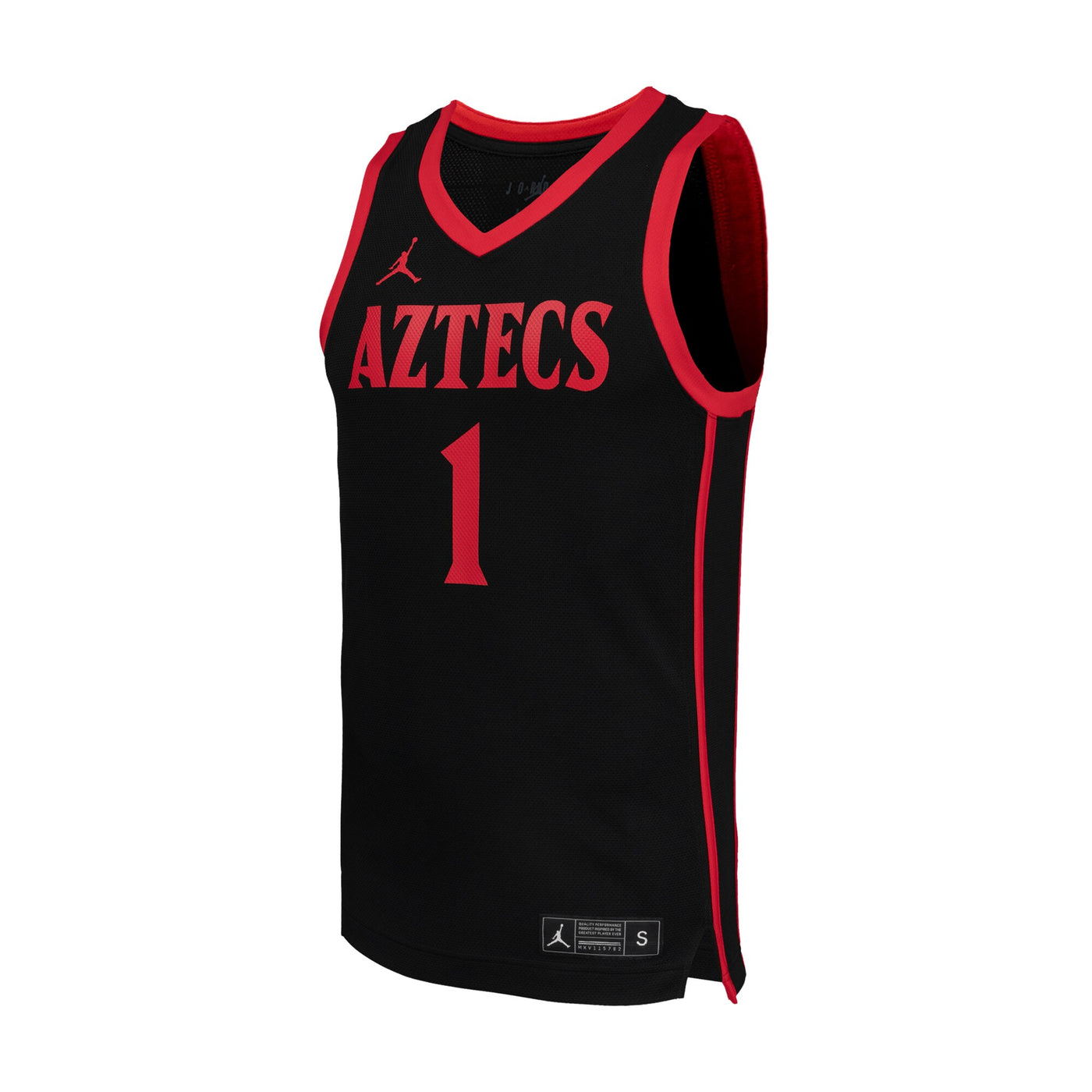 Jordan Brand #1 Black San Diego State Aztecs Replica Basketball Jersey