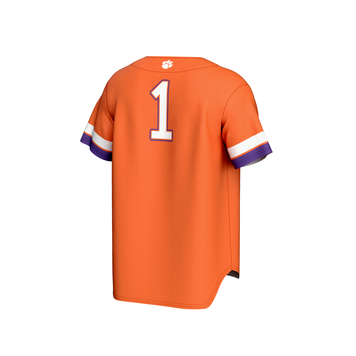 #1 Clemson Tigers GameDay Greats Lightweight Collegiate Baseball Fashion Jersey - Orange