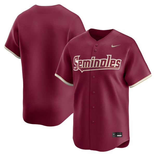 Nike Garnet Florida State Seminoles Baseball Limited Jersey
