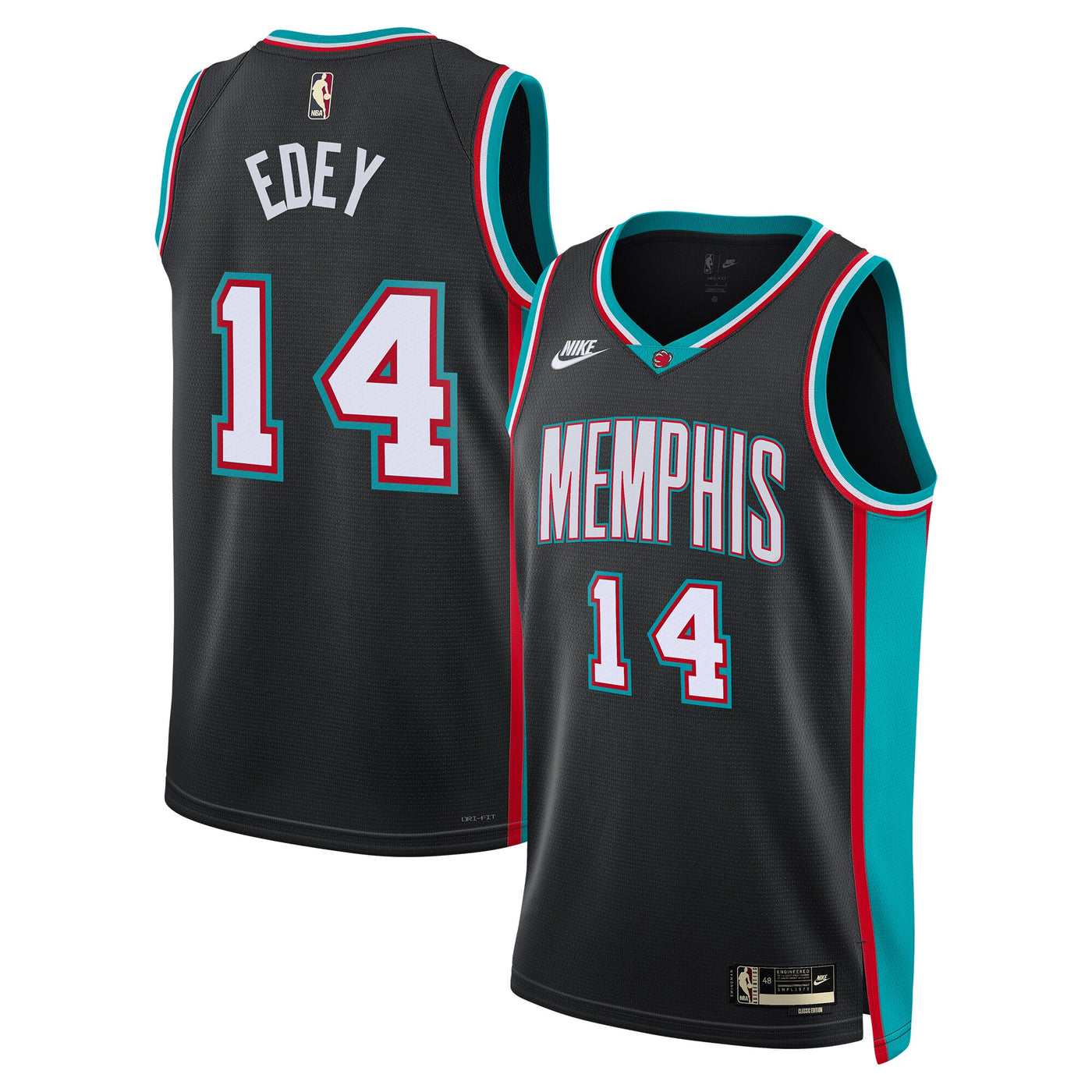 Memphis Grizzlies Nike Classic Edition Jersey - Black - Zach Edey