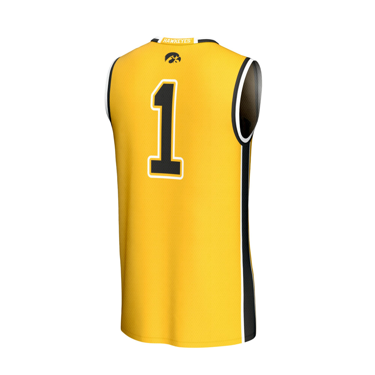 Iowa Hawkeyes GameDay Greats Lightweight Collegiate Basketball Fashion Jersey - Gold