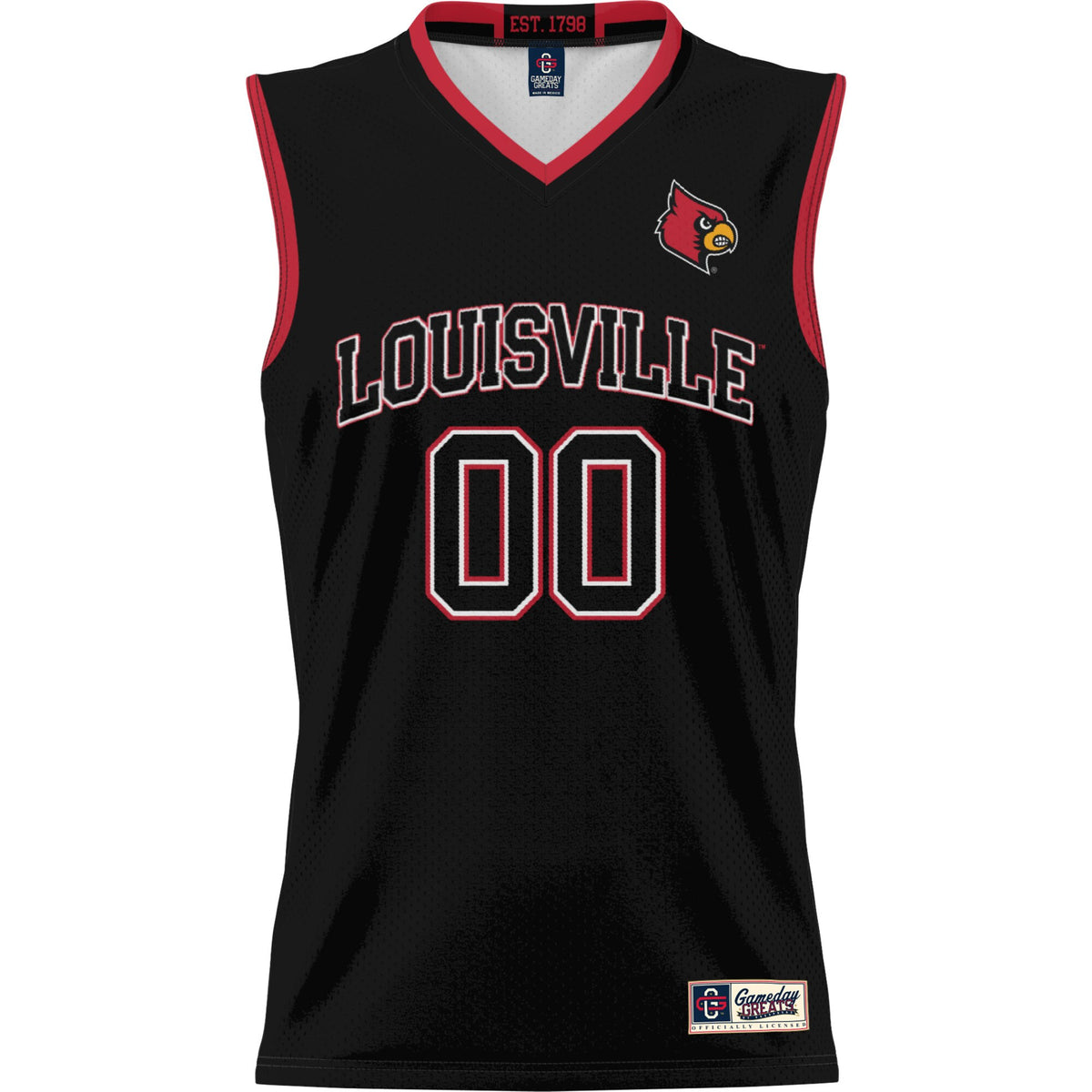 Louisville Cardinals GameDay Greats Lightweight NIL Pick-A-Player Basketball Jersey - Black